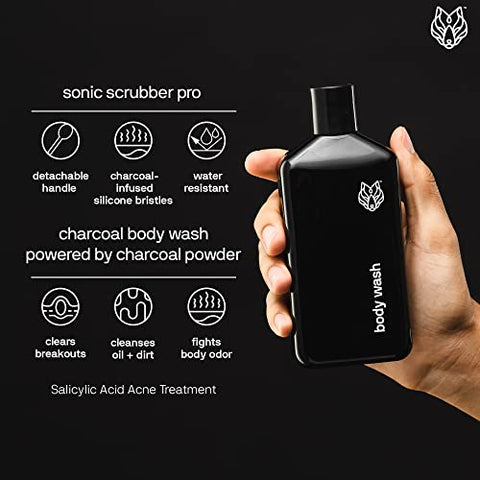Body Wash – Gel de Banho Masculino 250ml | Limpeza Profunda e Refrescante - Black Wolf