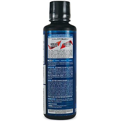 SIRENLABS - Siren Labs L-Carnitine Elite Burn – Queimador de Gordura e Ativador de Metabolismo – Suporte para Perda de Peso – Aumenta Energia – Livre de Estimulantes – Limão Limão 3000mg