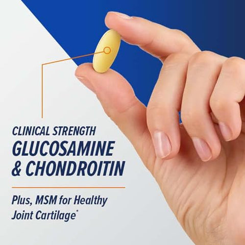TriFlex Fast-Acting | Melhora o Conforto e Rigidez das Articulações, Doses Clínicas de Glucosamina/Condroitina e Boswellia- Mais Cúrcuma | 120 Cápsulas - GNC