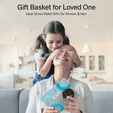 Capa de Alívio para Enxaqueca, Faixa de Gelo Odorless Atualizada, Chapéu de Alívio para Dor de Cabeça, Máscara de Gel para Olhos e Cabeça para Alívio de Enxaqueca - ONLYCARE