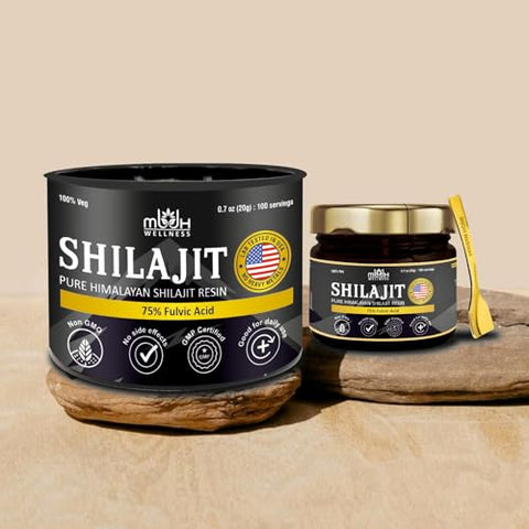 MBDH Wellness - Resina Premium de Shilajit do Himalaia Puro – 100% Natural – 30g