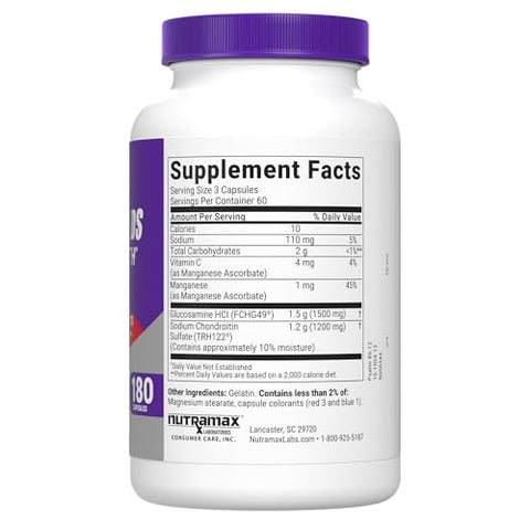 Nutramax Laboratories - Suplemento Nutramax Cosamin® DS para Saúde das Articulações com Glucosamina – Melhor Marca!