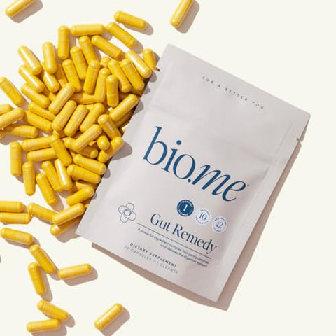 Bio.me - Cápsulas Remédio para o Intestino (3 Limpezas Mensais) Limpeza Intestinal com Citrato de Magnésio, Berberina, Immunolin, L-Glutamina – Limpeza de 5 Dias