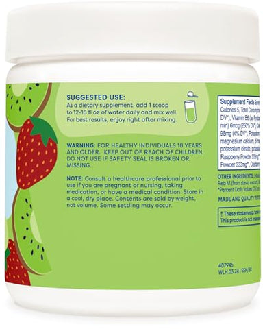 Wellah - Mistura Hidratante de Eletrólitos Splish Splash (Sabor Morango Kiwi, 30 Porções) – Bebida Energética | 30 Porções | Hidratação e Energia