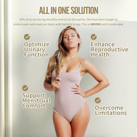 Zeroality - ZenFlow: Suplemento de Suporte ao PMS e Menstrual, Fórmula Herbal Tradicional Chinesa, Promove um Útero Saudável, Função Urogenital, Saúde Feminina (64 Pacotes – 2 Caixas)