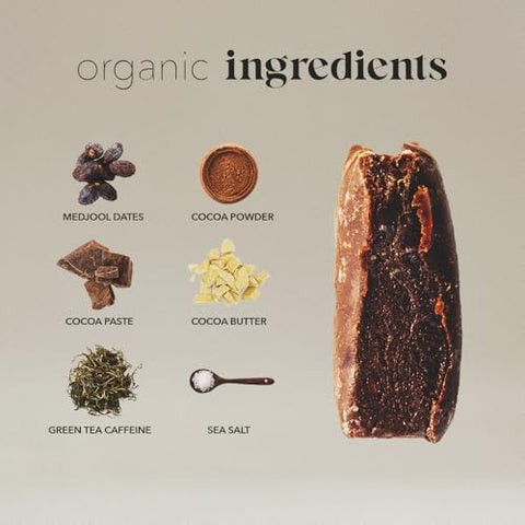 Energy Bites – Chocolate Energético Natural – Sem Açúcar – 65mg de Cafeína – Snacks Orgânicos de 15 Calorias – Vegano - CAFF