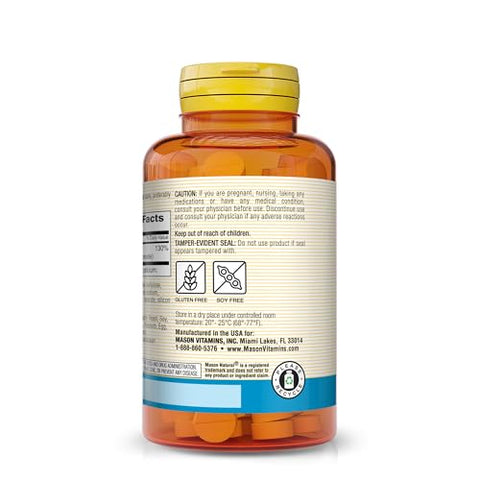 Cápsulas de Zinco 100 mg Avançado para o Sistema Imunológico, Melhora o Suporte Antioxidante, Suplemento Mineral Essencial, 100 Unidades, Pacote com 3 - MASON NATURAL