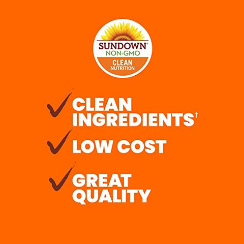 Cápsulas de Canela Sundown, Suporte ao Metabolismo do Açúcar, Sem OGM, Sem Glúten, Sem Lactose, 200 Unidades