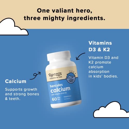 Renzo's - Renzo’s Hercules Suplemento de Cálcio com Vitamina D3 – Fortaleça seus ossos com a marca líder em suplementos