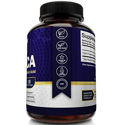 TUDCA Puro 1000mg – Ácido Tauroursodeoxicólico Premium, Detox – 60 Cápsulas - NutriFlair