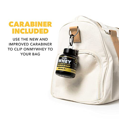 ONMYWHEY - Recipiente de Proteína em Pó para Viagem – Garrafa de Água Portátil com Funil para Misturas, Contêineres Portáteis de Suplemento Pré-Treino