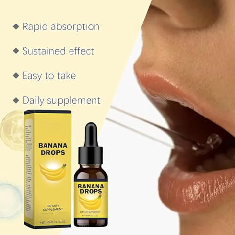 OWALEMO - Banana Drops – Extrato Líquido Original de Banana para Perda de Peso – 2 Unidades – Homens e Mulheres – 100% Natural