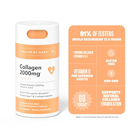 H' Habit - Colágeno Health by Habit 2 Pack (120 Cápsulas) – Vitamina C | Comprar Online