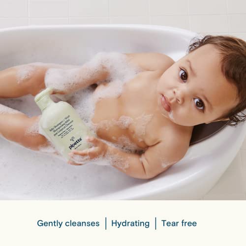 Pipette - Pipeta Shampoo e Sabonete Líquido para Bebês – Sem Fragrância, Banho sem Lágrimas, Hipoalergênico, Squalane Hidratante de Origem Vegetal, Nova Fórmula, 350 ml