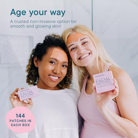 Adesivos Hipoalergênicos para Rugas na Testa e Entre as Sobrancelhas – Suaviza e Alisa a Pele Facial - FROWNIES