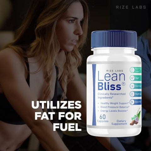 rize labs - Lean Bliss – Pílulas para Emagrecimento, Fórmula Queima de Gordura, Cápsulas Avançadas de Metabolismo LeanBliss para Gerenciamento Natural de Peso
