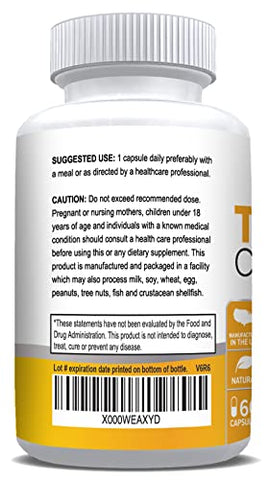 Curcuma Turmeric 600 mg – Vegetariano | Cúrcuma em Cápsulas 600 mg – Marca NusaPure - NusaPure