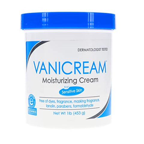 Vanicream Creme Hidratante para Pele com Dosador de Bomba e Pote Extra, Combo Pack de 454g Cada