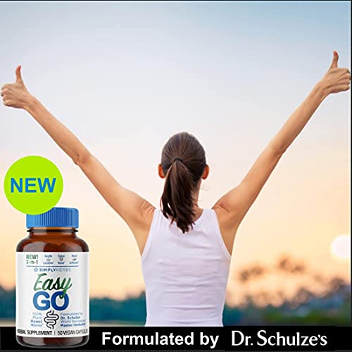 Dr. Schulze's - Dr. Schulze’s Easy GO Bowel Mover – Laxante Suave Formulado, Tonificador de Colo
