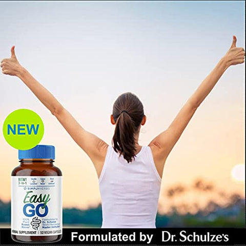 Dr. Schulze's - Dr. Schulze’s Easy GO Bowel Mover – Laxante Suave Formulado, Tonificador de Colo