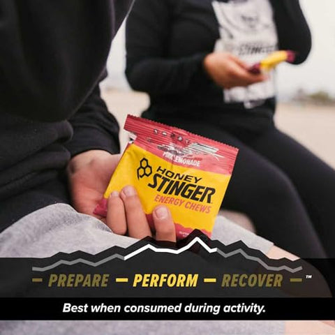 Energy Chew Orgânico Pink Lemonade | Sem Glúten | 30g - Honey Stinger