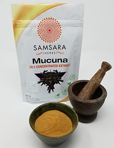 Samsara Herbs - Mucuna Pruriens (454g) – Extrato em Pó de Feijão de Veludo | Marca: Mucuna Pruriens