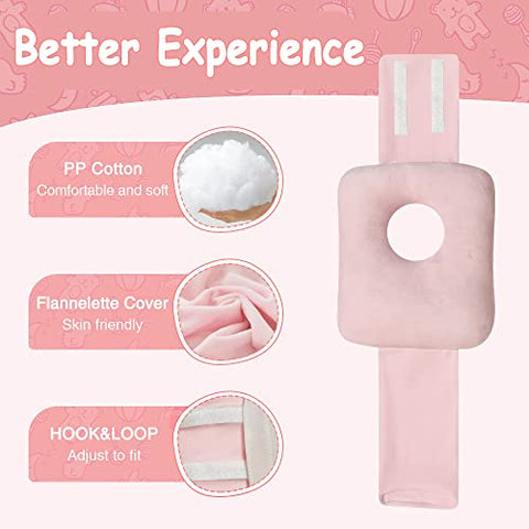 POWYS - Almofada de Tummy Time para G Tube – Cinto de Alimentação com Fecho Ajustável – Apoio para Bebês com Furo – Proteção para Crianças