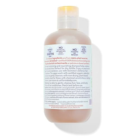 Swimmer’s Defense | Shampoo Hidratante Pós-Natação para Crianças | 100% Natural | Amigável para Alergias | 251 mL / 8.5 fl. oz - California Baby