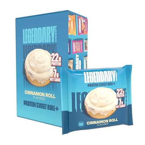 Legendary Foods - Barras de Proteína Doce Boosted 22g – Substituto de Refeição com Baixo Carboidrato – 10 Lanches Proteicos sem Glúten – Barras de Lanche Keto Saudáveis – Baixo Açúcar