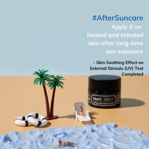 Creme Calmante Midnight Blue, Hidratante para Alívio de Vermelhidão, Textura Leve e Absorção Rápida, Pele Sensível (60ml) - DearKlairs