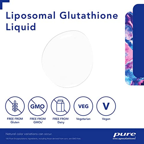Liposomal Glutationa Líquida | Absorção Aprimorada de Glutationa Lipossomal para Apoio à Defesa Antioxidante, Desintoxicação e Função Celular | 50 ml | Marca Pure Encapsulations - Pure Encapsulations