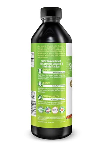 Extrato de Folha de Graviola Soursop 15X Força – Gotas Líquidas de Amargor de Soursop – Orgânico, Kosher – Suporte Celular, Regeneração, Alívio do Estresse, Impulso Imunológico, Relaxamento, 15ml - Herbal Goodness