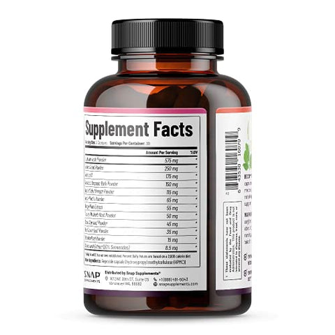 Detox Cleanse Cápsulas – Fórmula Avançada para Desintoxicação Completa do Corpo | 100% Natural | Marca Snap Supplements - Snap Supplements