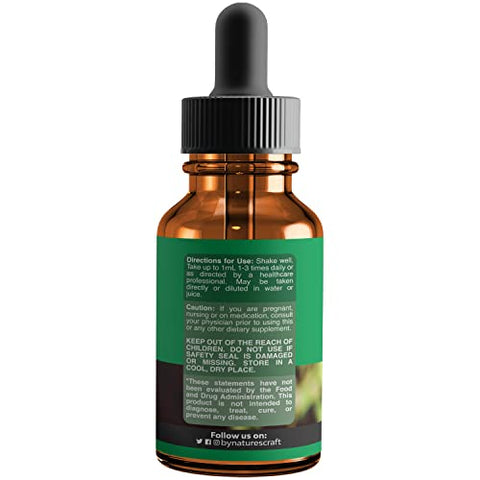 Natures Craft - Tintura de Cardo Mariano para Suporte Hepático – Mistura Líquida de Cardo Mariano com Raiz de Astragalus para Desintoxicação e Limpeza do Fígado