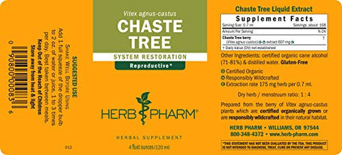 Extrato Líquido de Vitex para Suporte do Sistema Reprodutivo Feminino – 120 ml - Herb Pharm