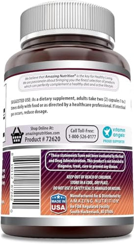 Amazing Nutrition - Amazing Formulas MSM (Methylsulfonylmethane) | 2000 Mg Por Porção | Cápsulas | Não-OGM | Sem Glúten | Fabricado nos EUA (3 Pacotes, 120 Unidades)