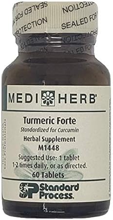 Medi Herb - Turmeric Forte: Poderoso Antioxidante Natural – 100% Puro e Concentrado – 60 Cápsulas