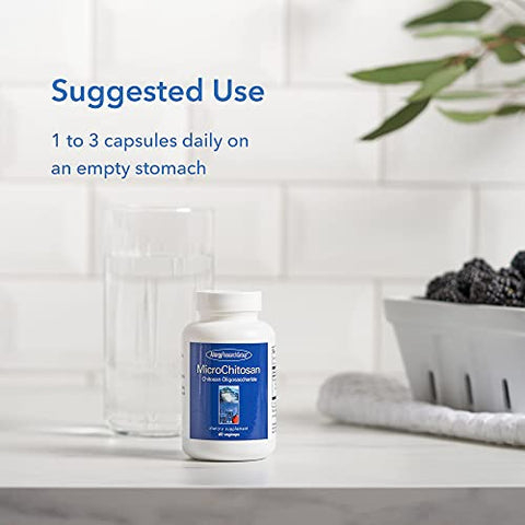 Suplemento MicroChitosan – Chitosan, Oligossacarídeo de Chitosan, Suporte de Limpeza, Desintoxicação Aprimorada, 1800mg Cápsulas Vegetarianas – 60 Unidades - Allergy Research Group