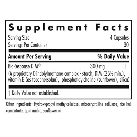 DIM Enhanced Delivery System – Equilíbrio Hormonal para Mulheres, Metabolismo Saudável de Estrogênio, Suporte para TPM, Vegetariano – 60 cápsulas - Allergy Research Group