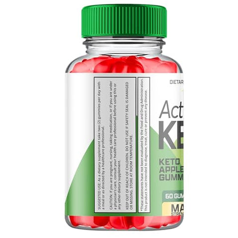 Active Keto ACV Gummies – Gomas de Keto Ativas com Vinagre de Maçã, Gomas de Keto Ativas com ACV para Cetose – Vegano, Não GMO – Fórmula Avançada Cetogênica (1 Pacote) - Ark Labs