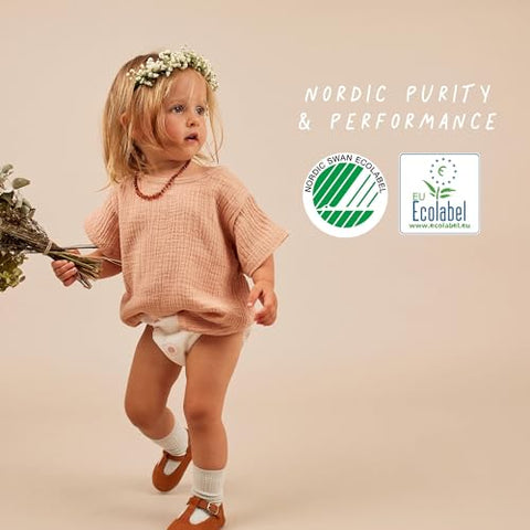 JOONYA - Fraldas Joonya Baby, Tamanho 4 L (7-14 kg) – 1 Pacote com 25 – Nova Linha – Não Tóxicas, Eco-Friendly, Ultrafinas, Uso Noturno – Fabricadas na Dinamarca