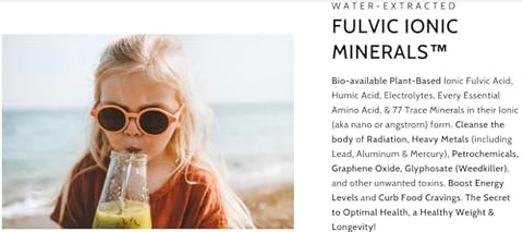 Minerais Iônicos de Fulvic Acid, Ácido Húmico, Traços Minerais e Eletrólitos – Optimally Organic X200 – Patenteado e Bioativo