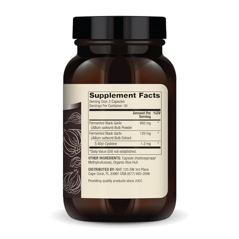 Alho Preto Fermentado, 30 Porções (60 Cápsulas), Suplemento Alimentar, Suporte à Saúde Imunológica e Pressão Arterial, Não Transgênico - Dr. Mercola