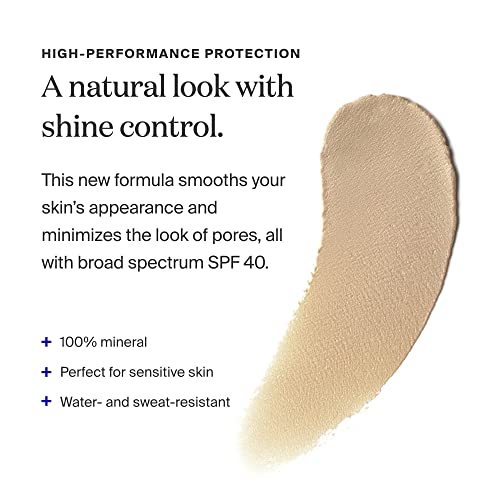 Mineral Mattescreen (SPF 40) – 45 mL – Protetor Solar 100% Mineral, Livre de Óleo – Suaviza a Aparência da Pele, Minimiza Poros - Supergoop!