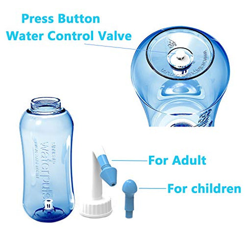 Neti Pot – Frasco de Lavagem Nasal com Sal de Irrigação Nasal para Adultos | Marca Carllg - Carllg