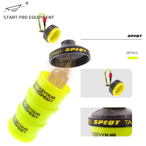 SPEQT - Recipiente Empilhável para Pó de Proteína, com Mosquetão – 500g