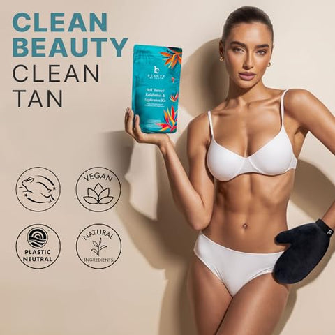 Beauty by Earth - Kit Autobronzeador Loção Bronzeadora – Orgânico, Fabricado nos EUA