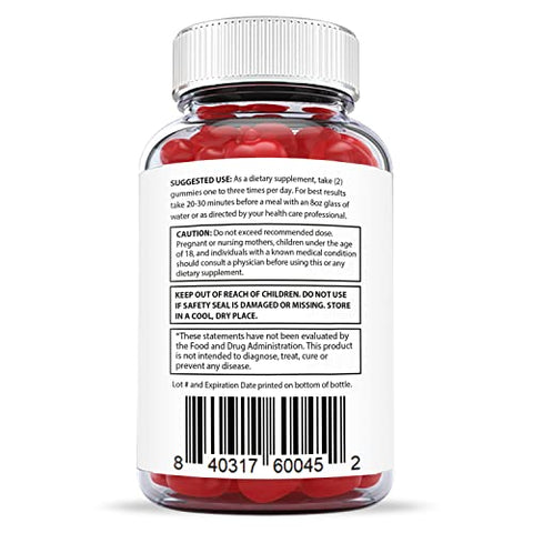 3 Pack) – Gomas ACV Keto Simpli Health 1000MG com Suco de Romã, Beterraba e Vitamina B12 – 180 Gomas - Justified Laboratories