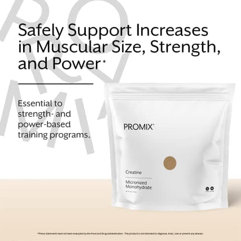 ProMix Nutrition - Promix Creatine Monohydrate em Pó, 5g de Creatina Micronizada por Porção, Estimula o Crescimento Muscular