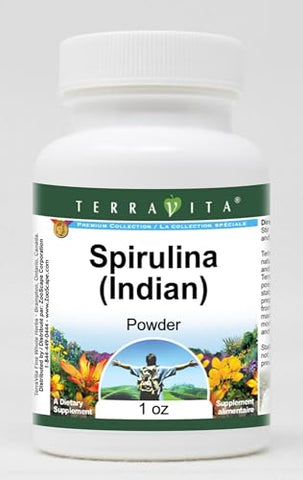 Terravita - Spirulina Indiana em Pó (1g) – 2 Embalagens | Marca: ZIN 521441